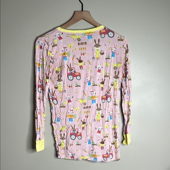 Little Sleepies Pink Pajama Set with Bunny Print Kids 16 - Picture 4 of 7